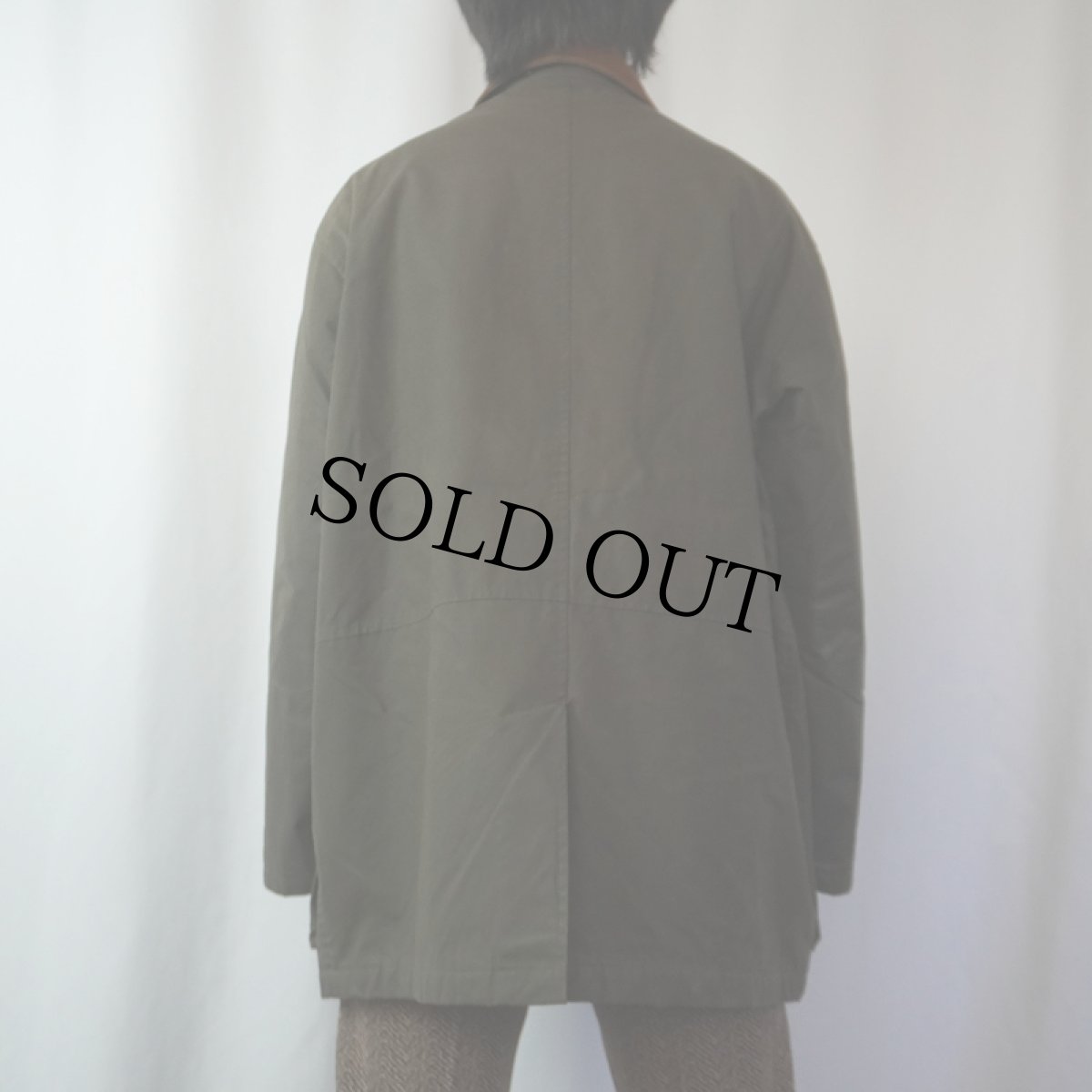 画像3: POLO Ralph Lauren エルボーパッチ付き オイルドジャケット L (3)