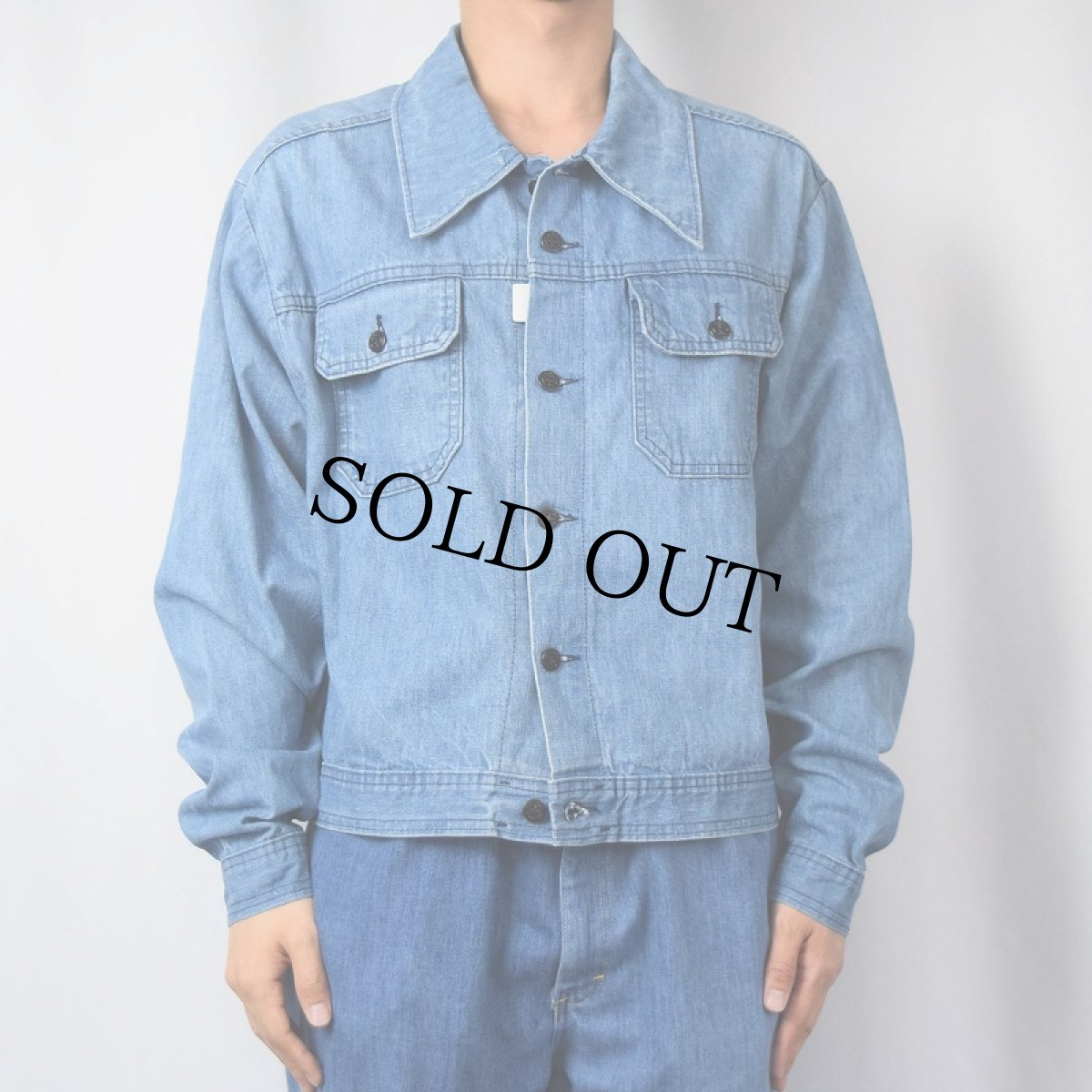 画像2: 70〜80's デニムCPOジャケット (2)
