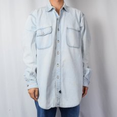 画像2: 80〜90's POLO COUNTRY Ralph Lauren デニムワークシャツ XL (2)