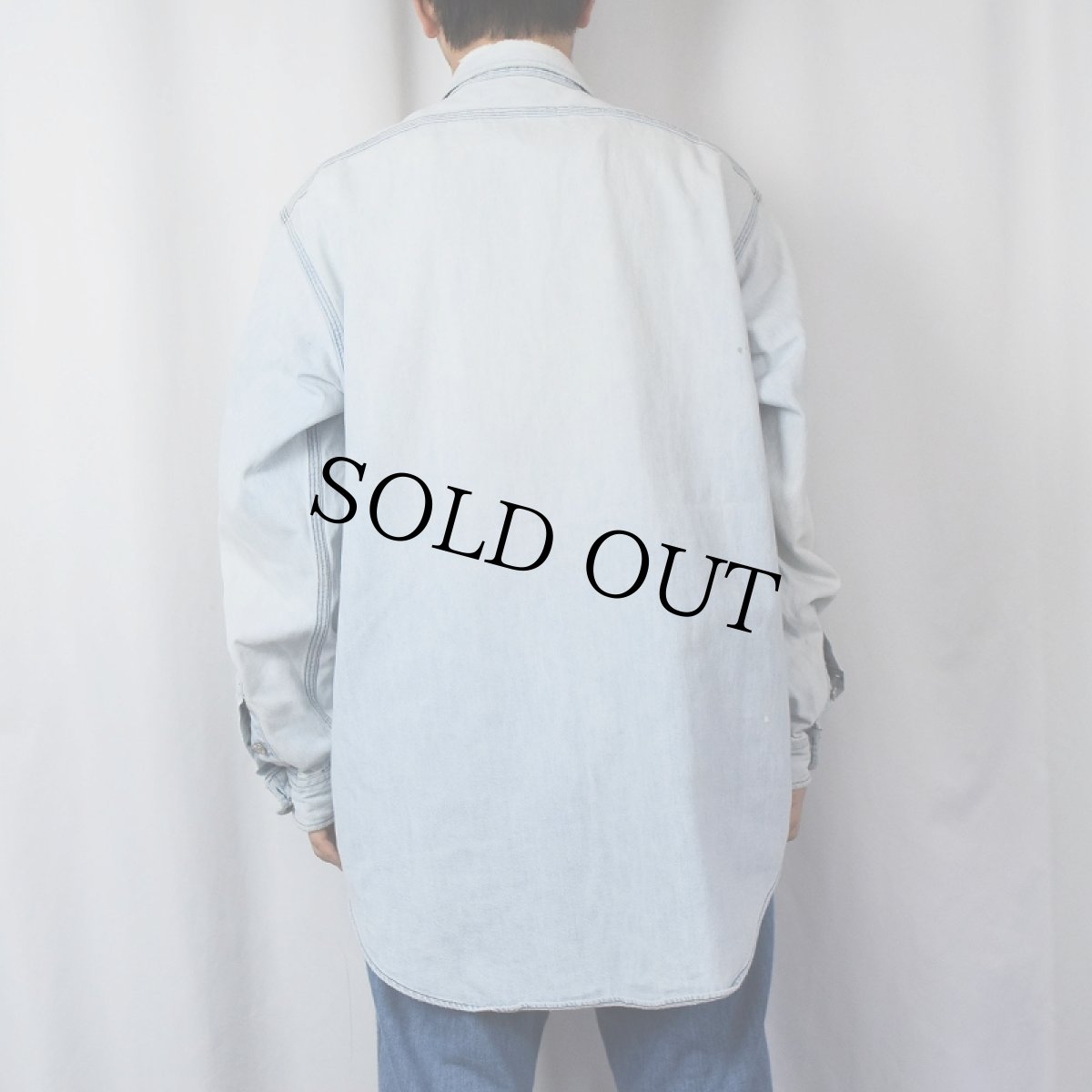 画像3: 80〜90's POLO COUNTRY Ralph Lauren デニムワークシャツ XL (3)