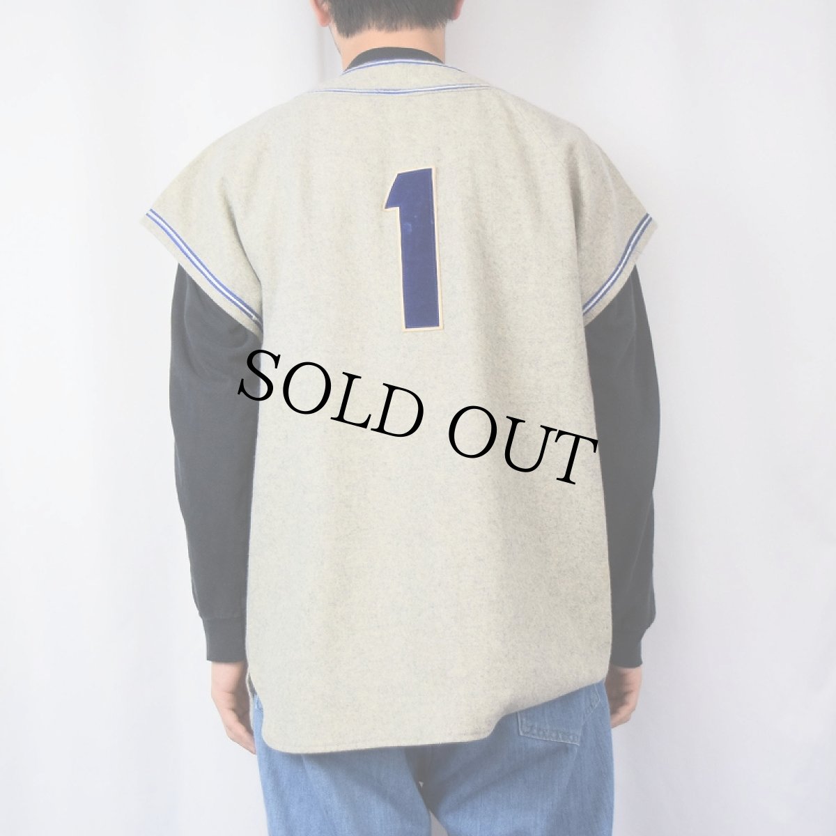 画像6: 40〜50's "CERRALVO" ウールベースボースシャツ (6)