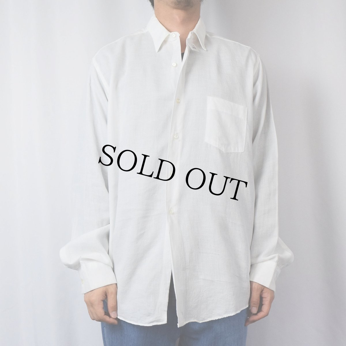 画像2: 60's VAN HEUSEN "Century Vantage" 格子柄 マチ付き シャツ (2)