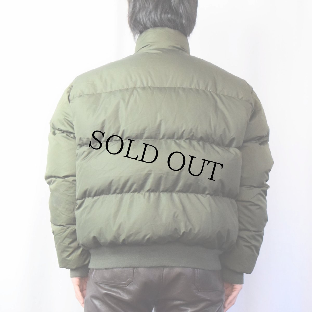 画像3: 90's POLO Ralph Lauren USA製 ロゴ刺繍 ダウンジャケット KHAKI L (3)