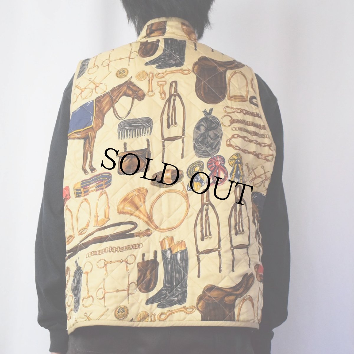 画像4: LAUREN Ralph Lauren 総柄 リバーシブルキルティングベスト (4)