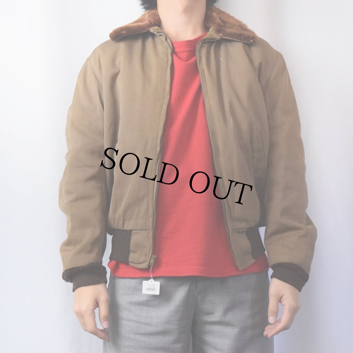 画像2: 50's TEST FREEZE PROOF B-15 TYPE ボアライナー付き フライトジャケット  (2)