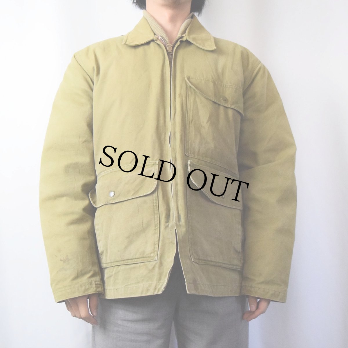 画像3: 50's COMFY OUTDOOR GARMENT キルティングライナー コットンダックダウンジャケット (3)