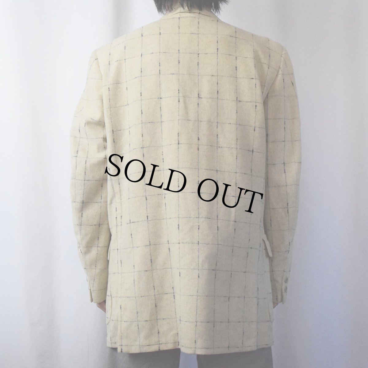 画像3: 50〜60's PENNEY'S Town Clad 格子柄 ウールテーラードジャケット  (3)