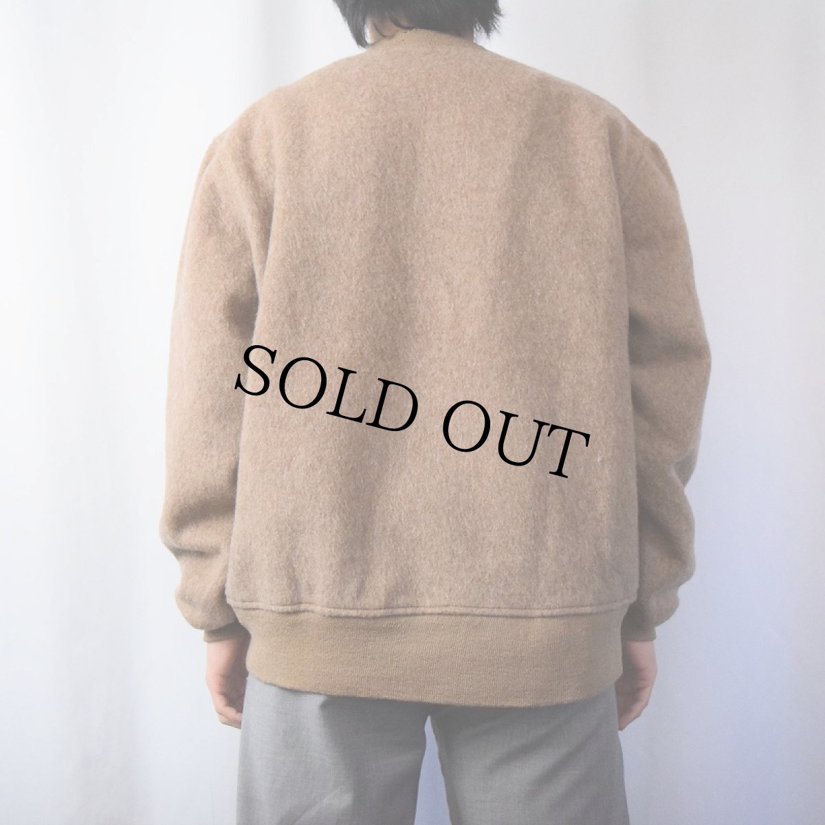 画像3: 60's GOKEYS ウールハンティングスウェット L (3)