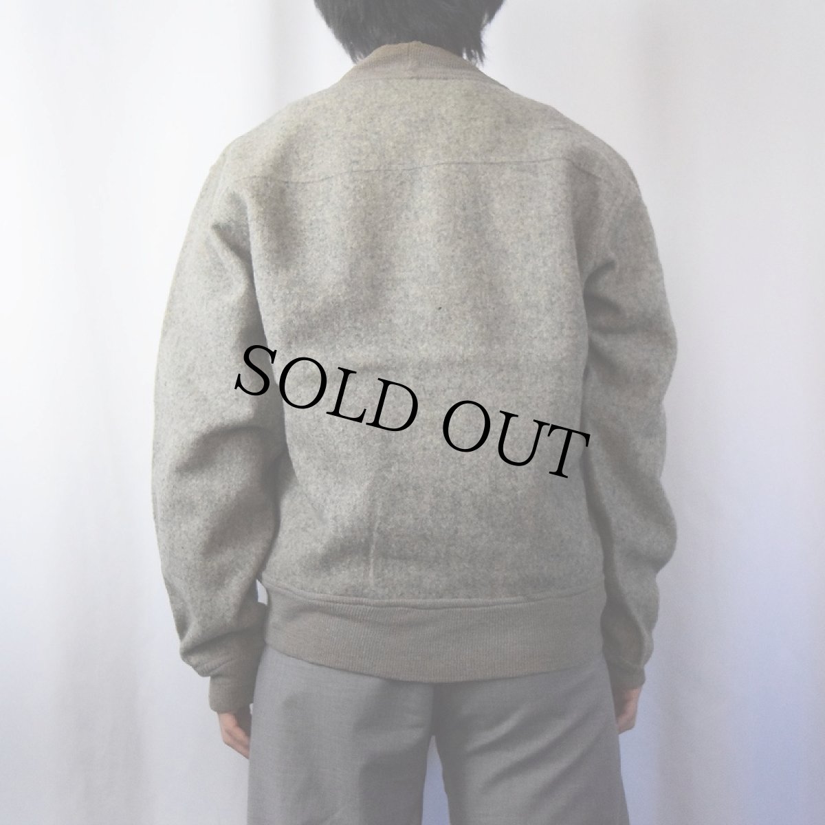 画像3: 50's GOKEYS ハーフジップ ウールハンティングスウェット  (3)