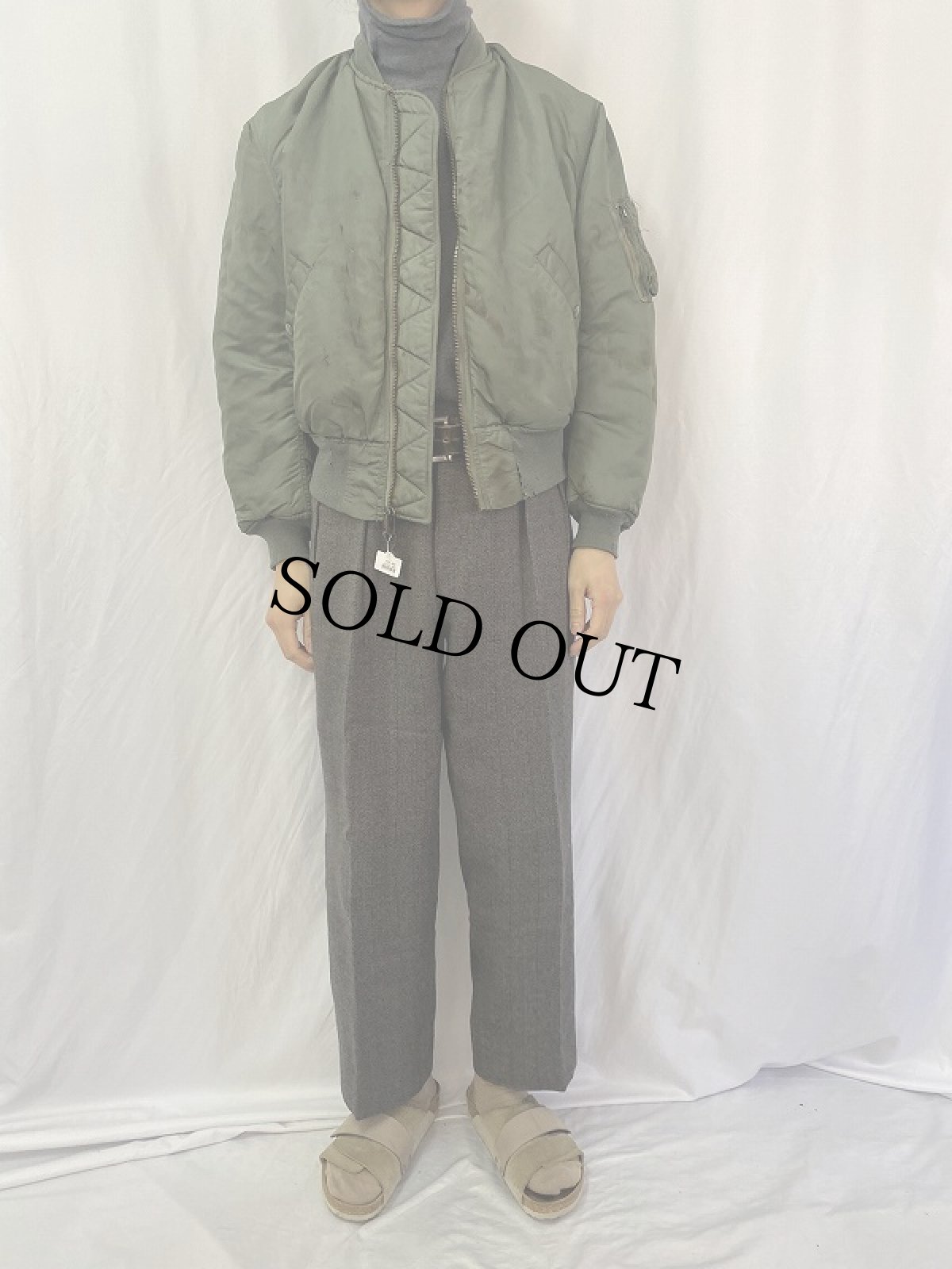 画像2: 60's U.S.AIR FORCE MA-1 D-TYPE フライトジャケット MEDIUM (2)