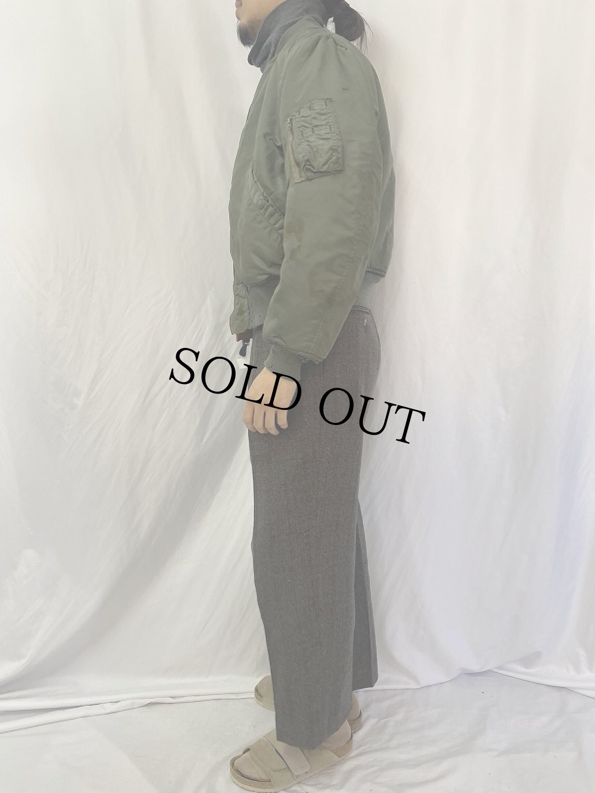 画像3: 60's U.S.AIR FORCE MA-1 D-TYPE フライトジャケット MEDIUM (3)