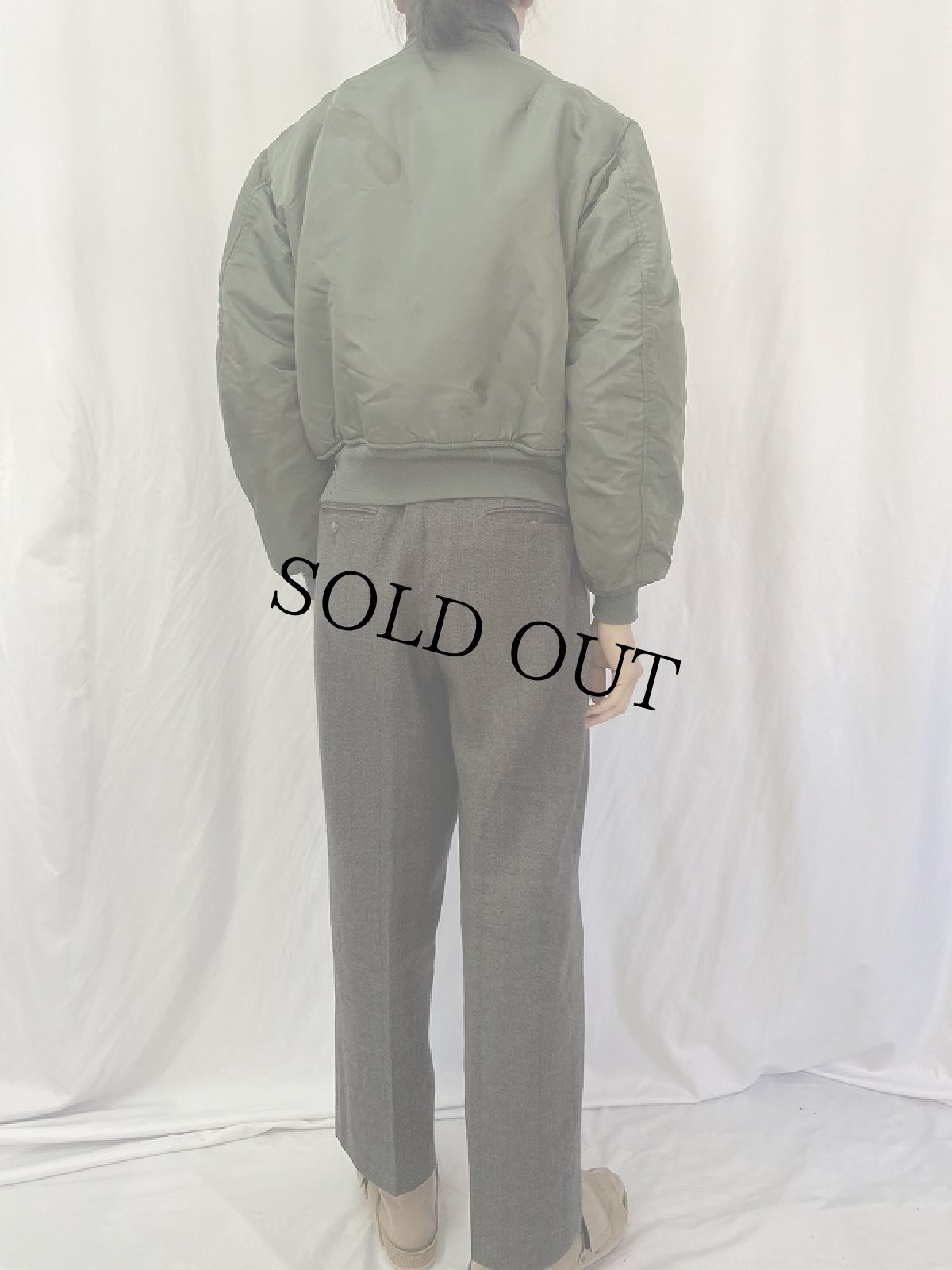 画像4: 60's U.S.AIR FORCE MA-1 D-TYPE フライトジャケット MEDIUM (4)