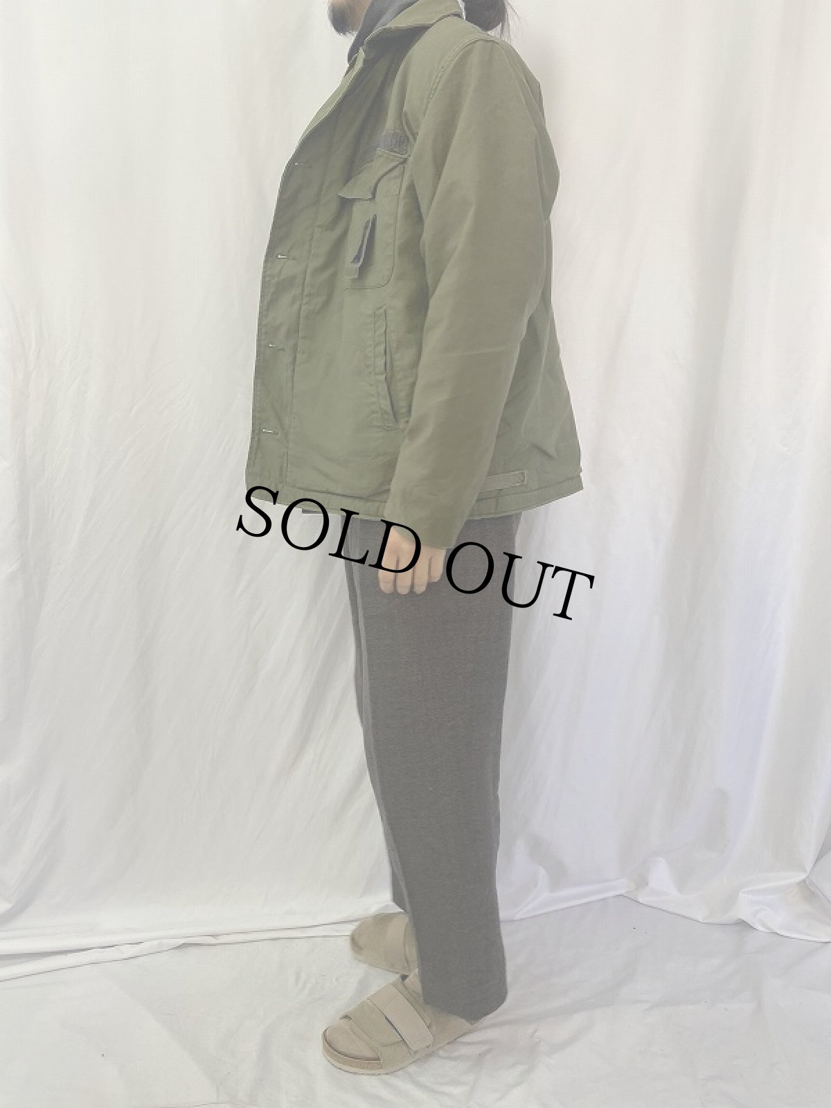 画像3: 80's U.S.NAVY A-2 デッキジャケット LARGE (3)