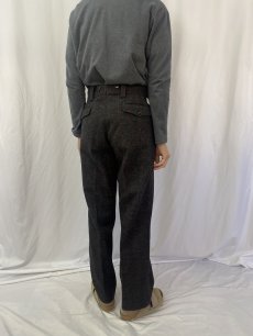画像4: 80's Eddie Bauer ストライプ柄 マローンパンツ W33 (4)