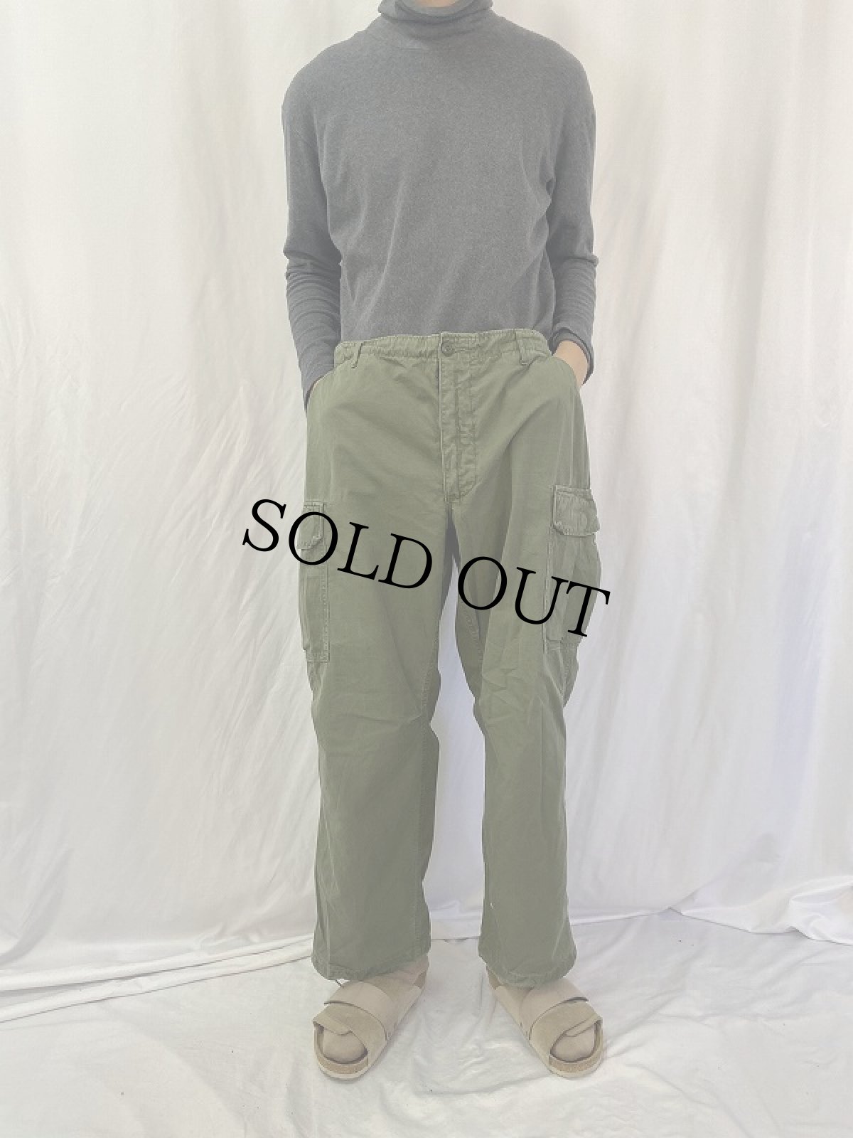 画像2: 60's U.S.ARMY ジャングルファティーグパンツ 4th REGULAR LARGE (2)