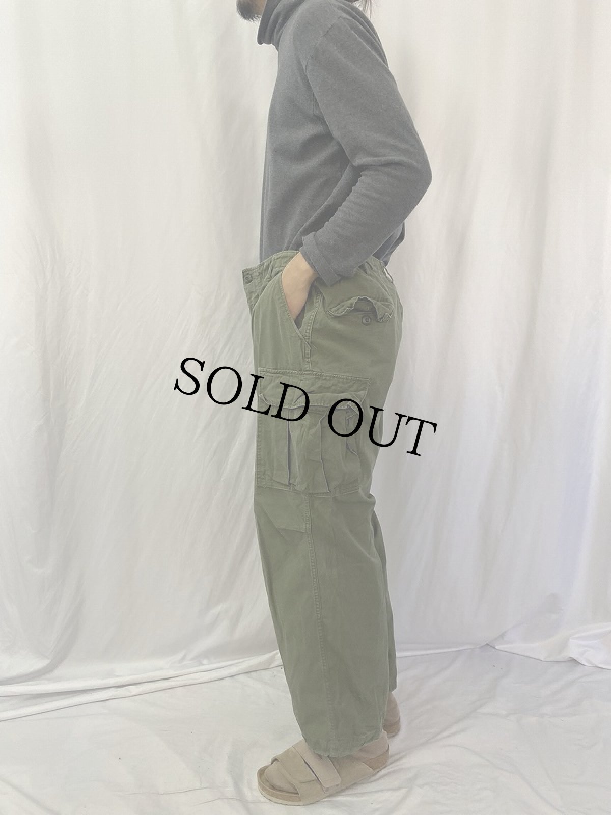 画像3: 60's U.S.ARMY ジャングルファティーグパンツ 4th REGULAR LARGE (3)