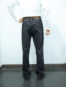 画像5: 90's Levi's 501 USA製 "サルファブラック" ブラックデニムパンツ W39 (5)