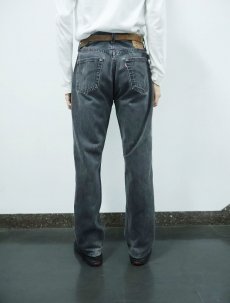 画像4: 90's Levi's 501 USA製 "サルファブラック" ブラックデニムパンツ W33 (4)