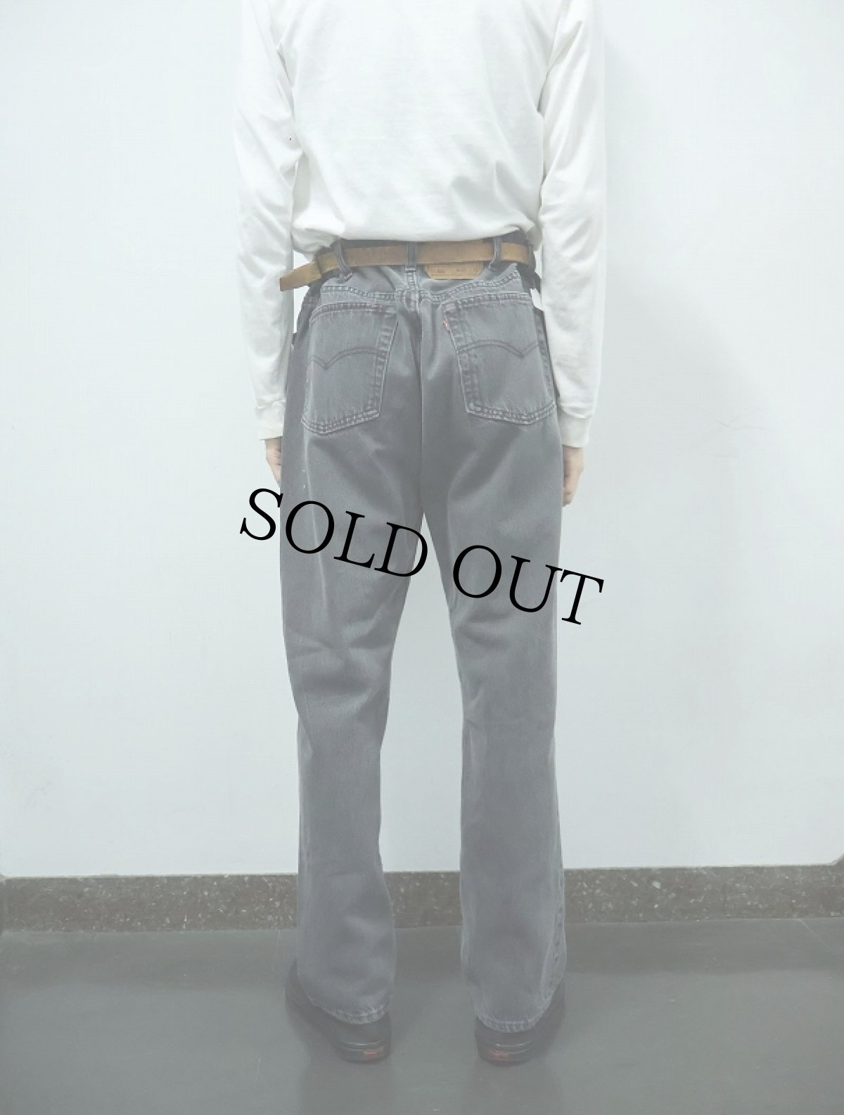 画像4: 90's Levi's 501 USA製 "サルファブラック" ブラックデニムパンツ W36 (4)