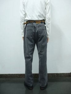 画像4: 90's Levi's 501 USA製 "サルファブラック" ブラックデニムパンツ W36 (4)