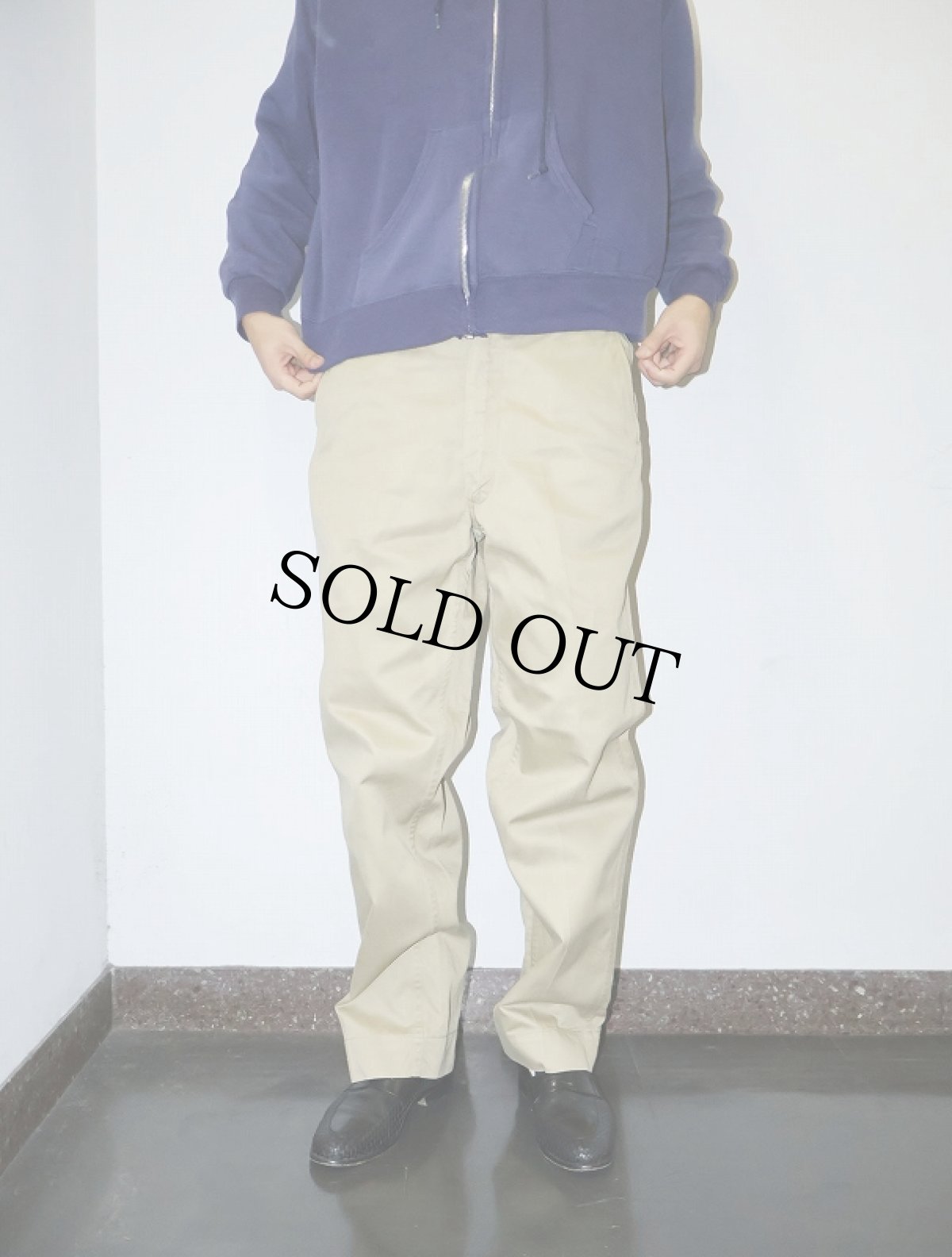 画像3: 50〜60's U.S.ARMY "SANFORIZED" チノトラウザーズ W31 (3)