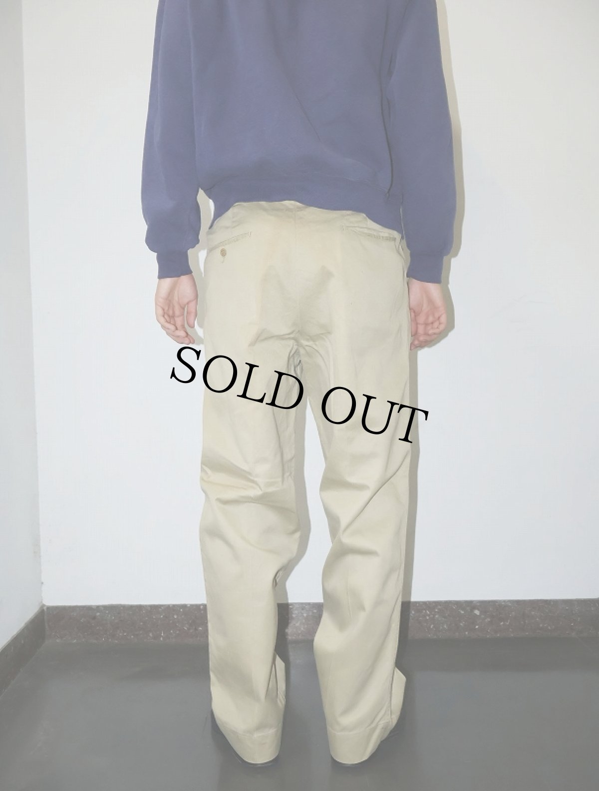 画像4: 50〜60's U.S.ARMY "SANFORIZED" チノトラウザーズ W31 (4)