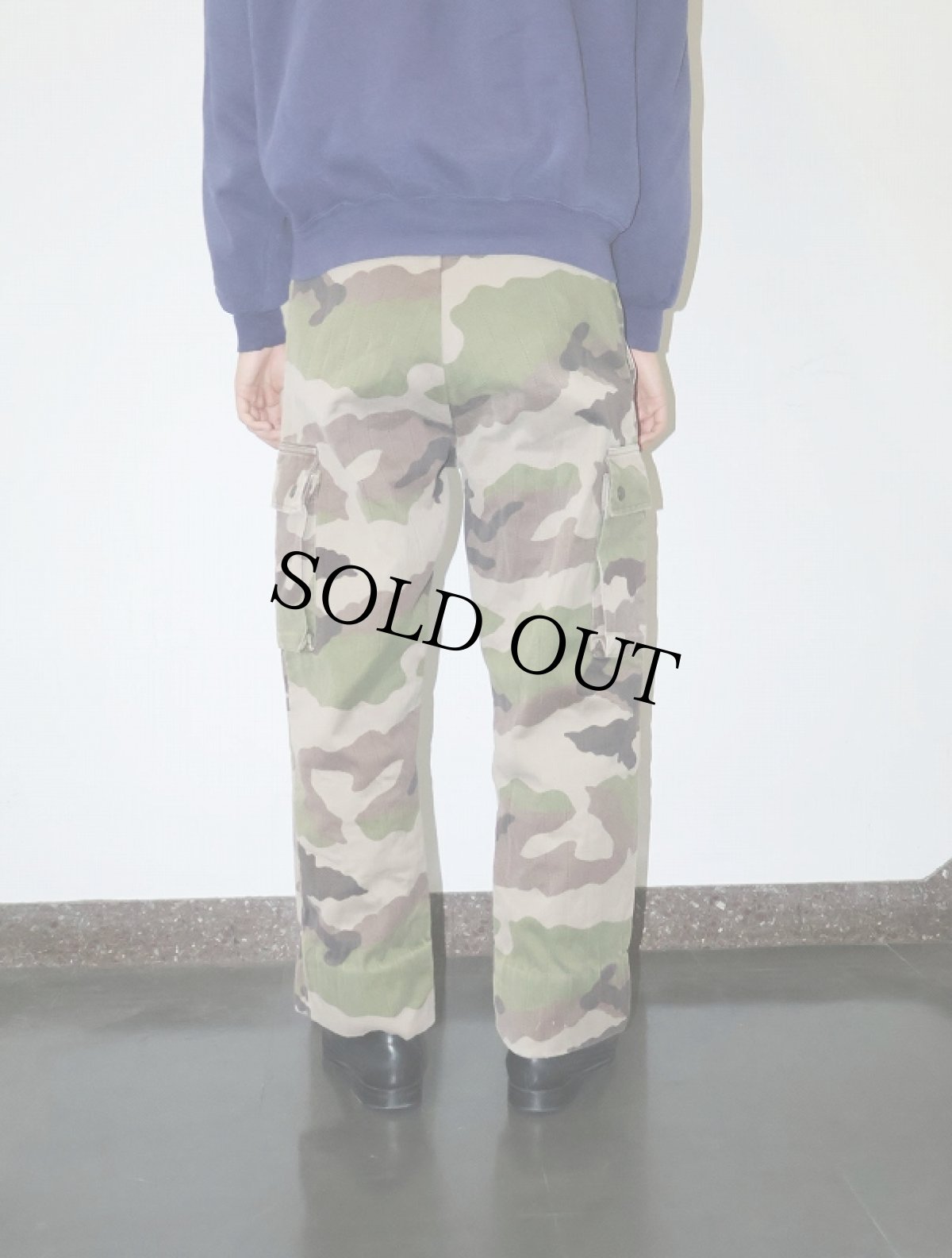 画像4: 90〜2000's ウッドランドカモ柄 コットン×ポリエステルカーゴパンツ W33 (4)