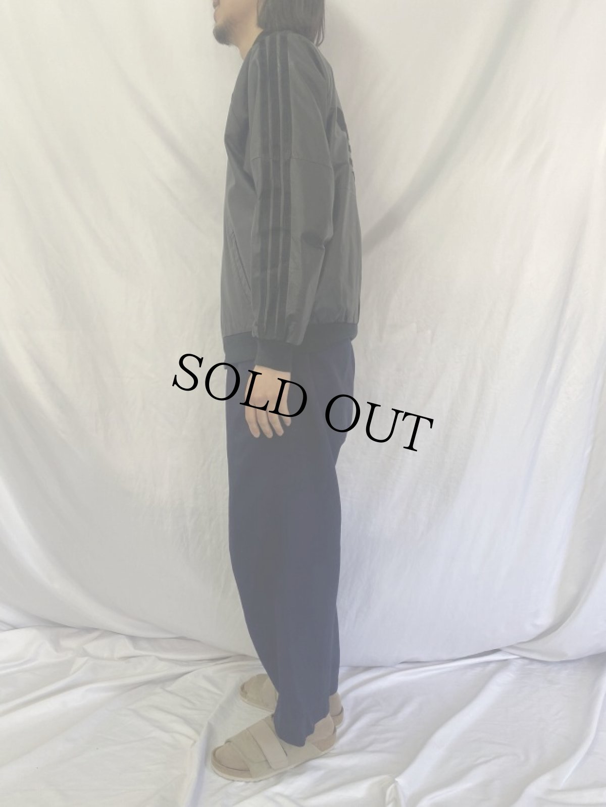 画像3: 80's adidas レザートラックブルゾン BLACK M (3)