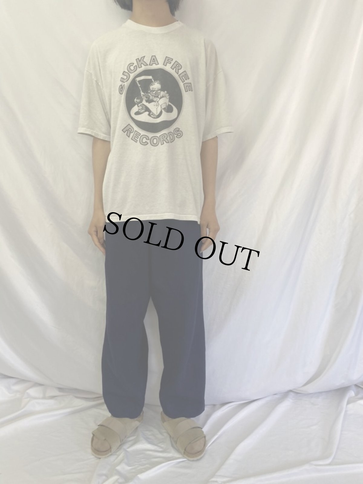 画像2: Sucka Free Records レコードレーベルTシャツ XL (2)