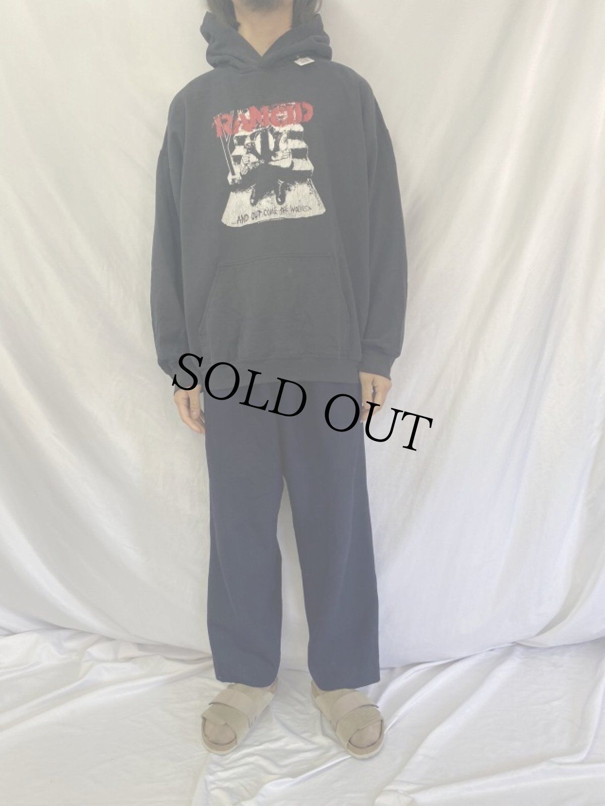 画像2: RANCID パンクロックバンドスウェットフーディー (2)