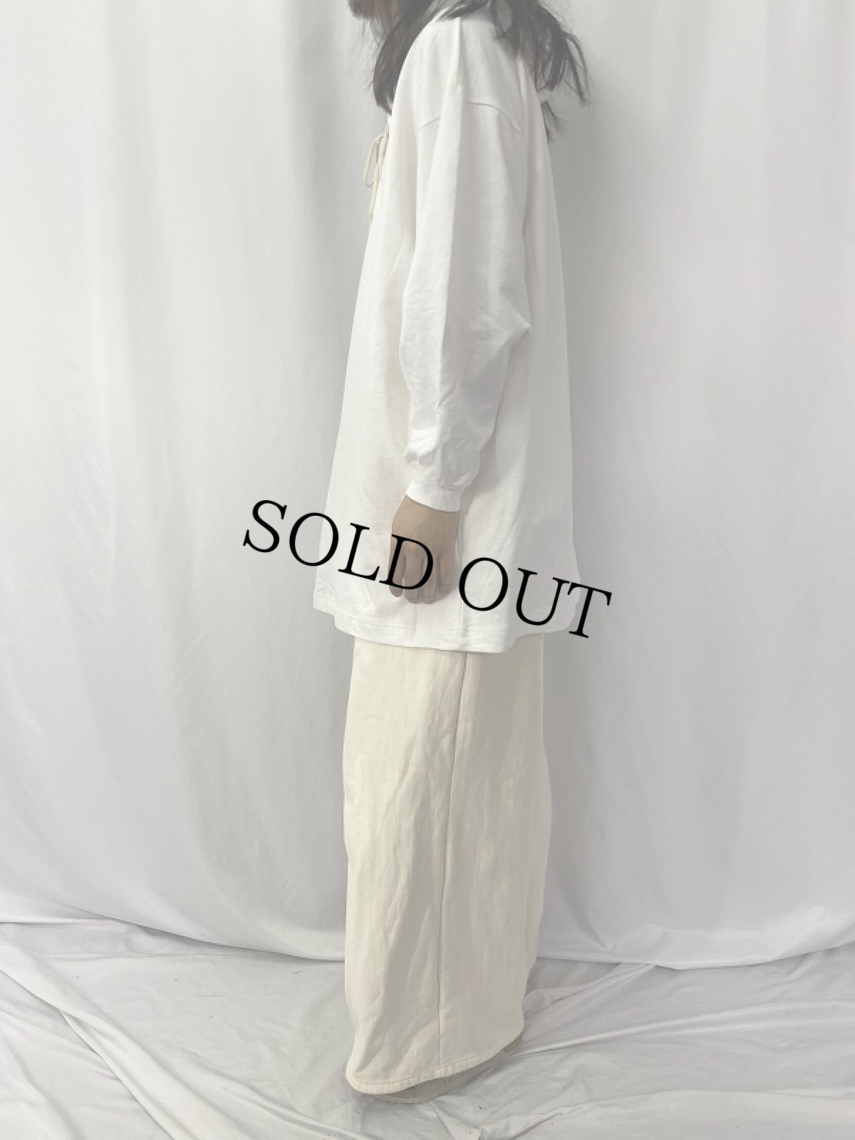 画像3: 90's BSX USA製 レースアップ スウェットフーディ ONESIZE (3)