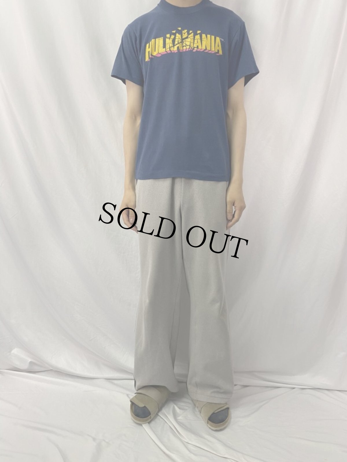 画像2: 90's WWF Hulk Hogan "HULKAMANIA" USA製 プロレスTシャツ M (2)