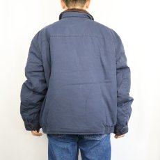 画像3: POLO Ralph Lauren "THR" ロゴ刺繍 中綿入り コットンスイングトップ NAVY XXL (3)