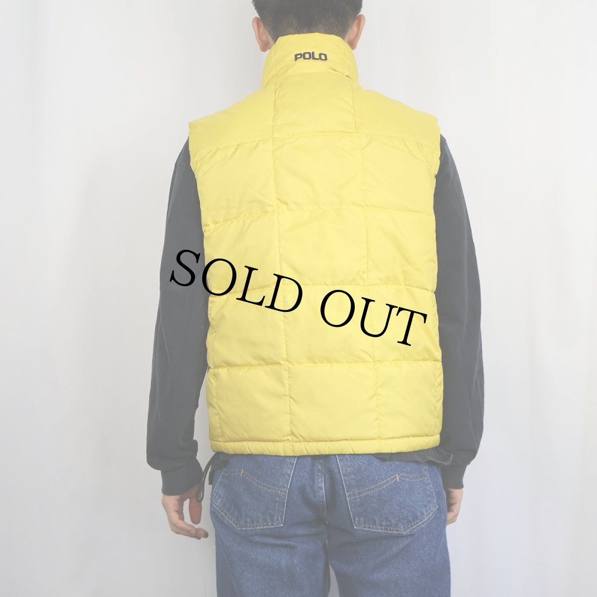画像3: 90's POLO SPORT Ralph Lauren ロゴ刺繍 ダウンベスト S (3)