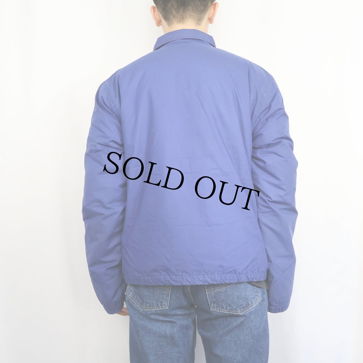 画像3: 〜90's POLO Ralph Lauren ロゴ刺繍 コットン×ナイロン スイングトップタイプ ダウンジャケット XL (3)