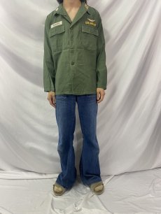 画像2: 60's U.S.ARMY ユーティリティシャツ 1st後期 MEDIUM (2)