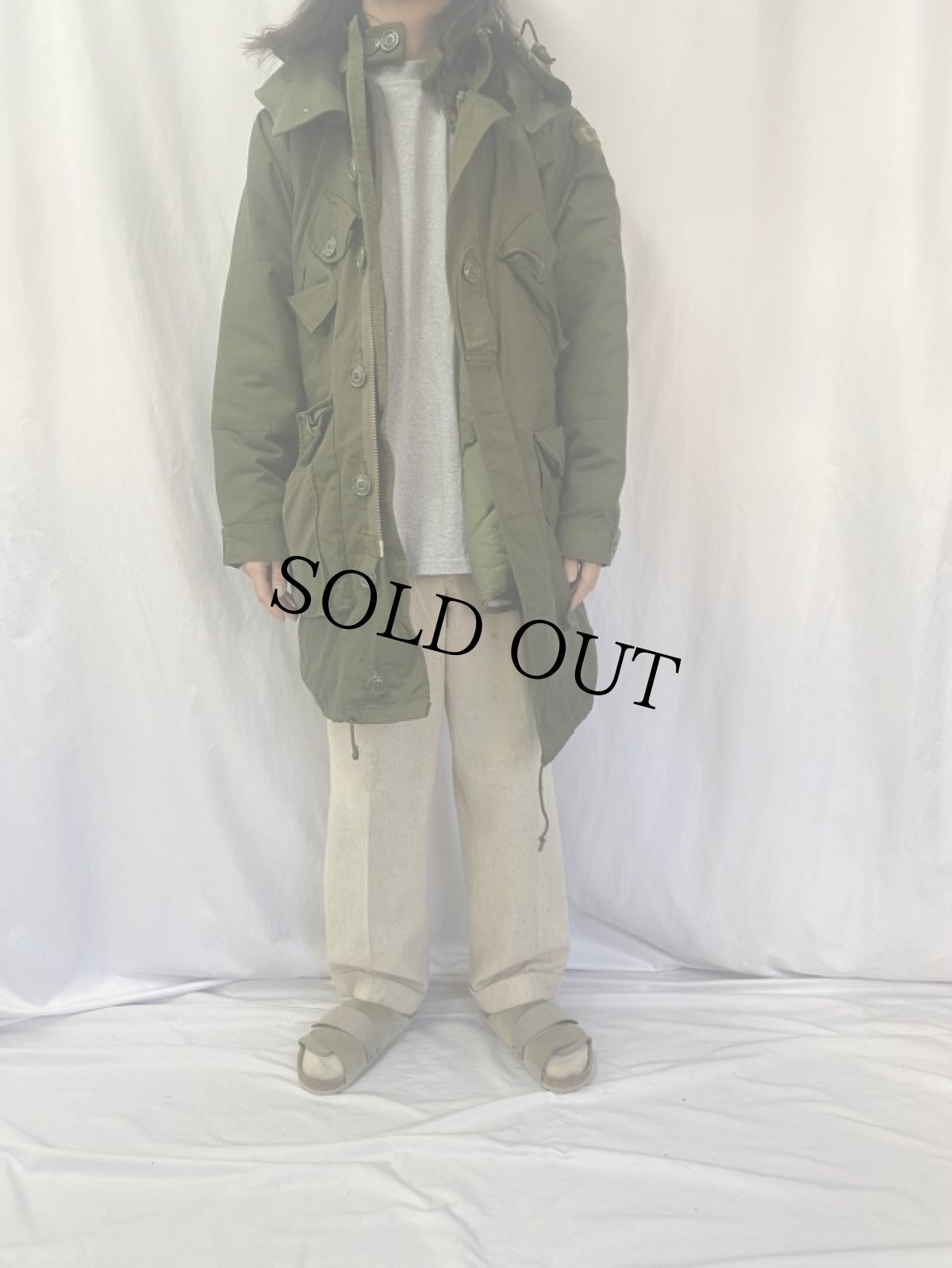 画像2: 90's CANADIAN ARMY ECW コンバットパーカー LONG SMALL (2)