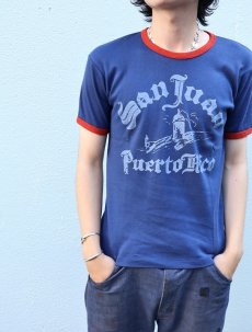 画像3: 70〜80's Di Cani "San Juan Puerto Rico" プリントリンガーTシャツ M (3)