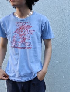 画像1: 70〜80's "WARM DAY & TUMMY-FULL" 犬プリントTシャツ  (1)