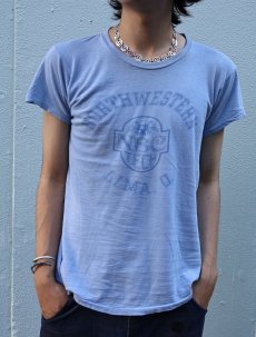 画像1: 70〜80's "NORTH WESTERN NBC TECH LIMA,O." 染み込みプリントTシャツ  (1)