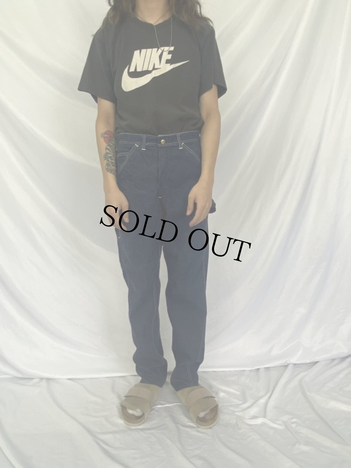 画像2: 60's CARTER'S デニムペインターパンツ W30 (2)