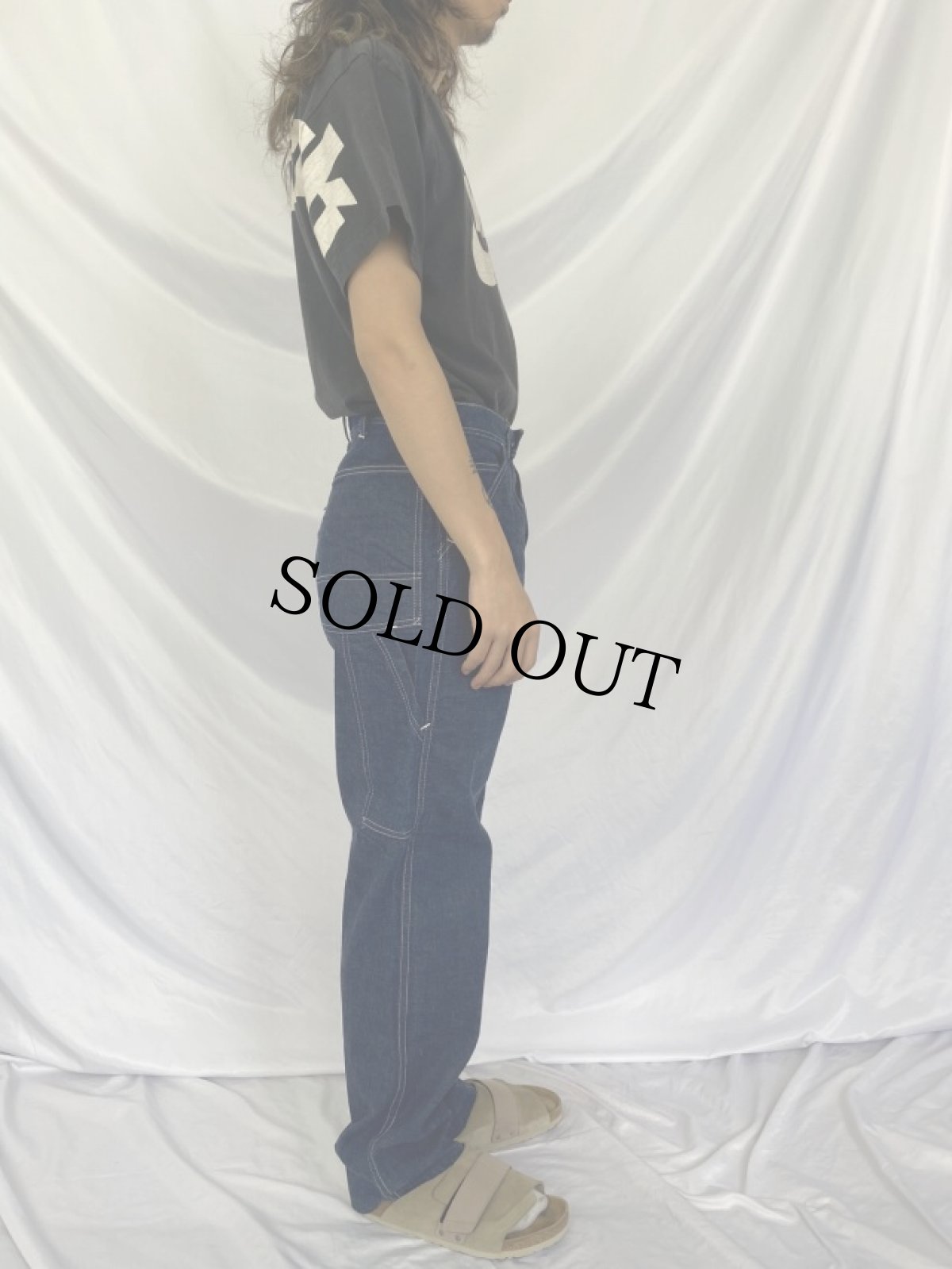 画像3: 60's CARTER'S デニムペインターパンツ W30 (3)