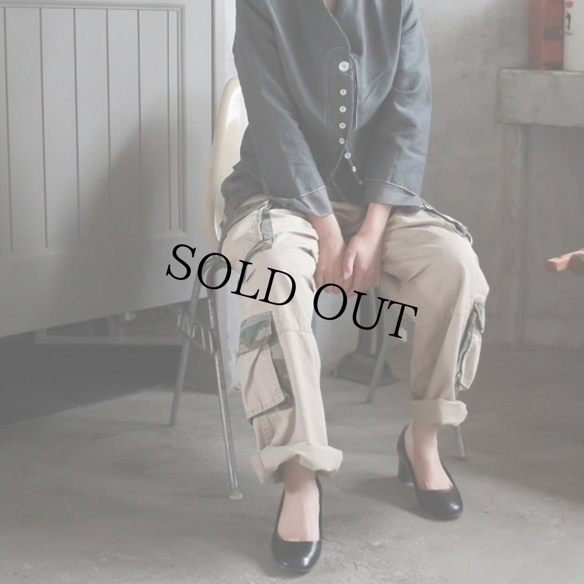 画像3: MARITHE＋FRANCOIS GIRBAUD ITALY製 レイヤードデザイン コットンリネンシャツジャケット size38 (3)