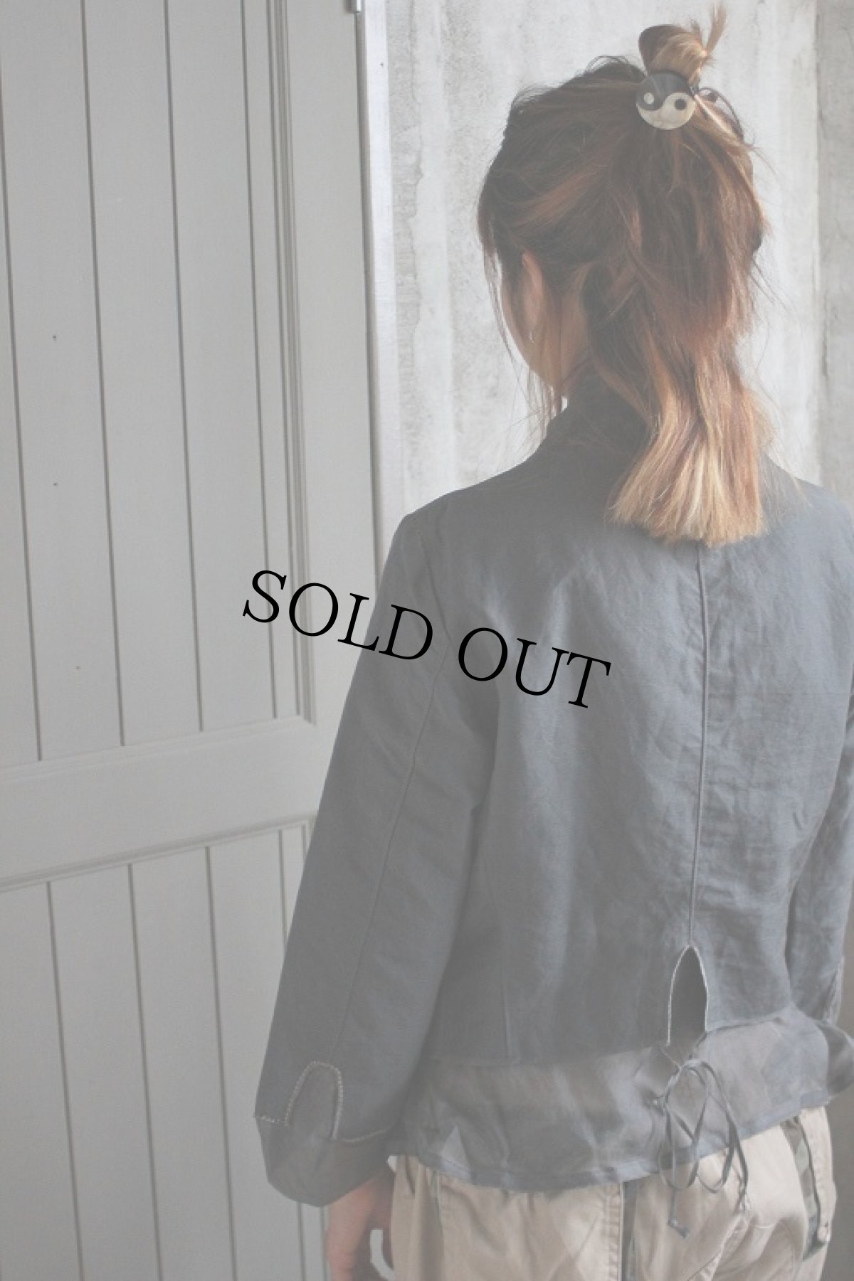 画像5: MARITHE＋FRANCOIS GIRBAUD ITALY製 レイヤードデザイン コットンリネンシャツジャケット size38 (5)