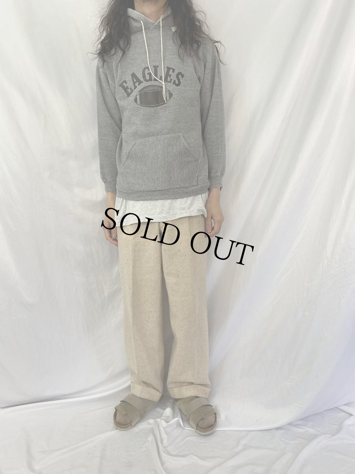 画像3: "EAGLES" プリントスウェットフーディー (3)