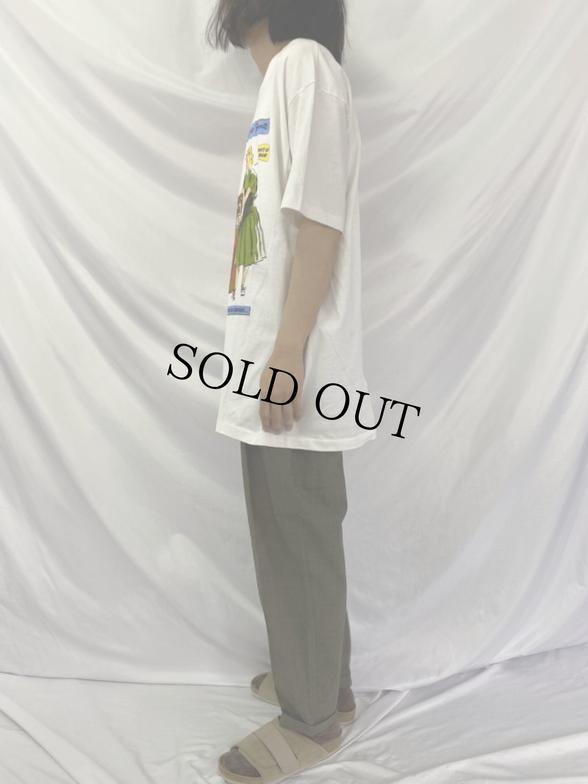 画像3: 90's Levi's USA製 イラストプリントTシャツ L DEADSTOCK (3)