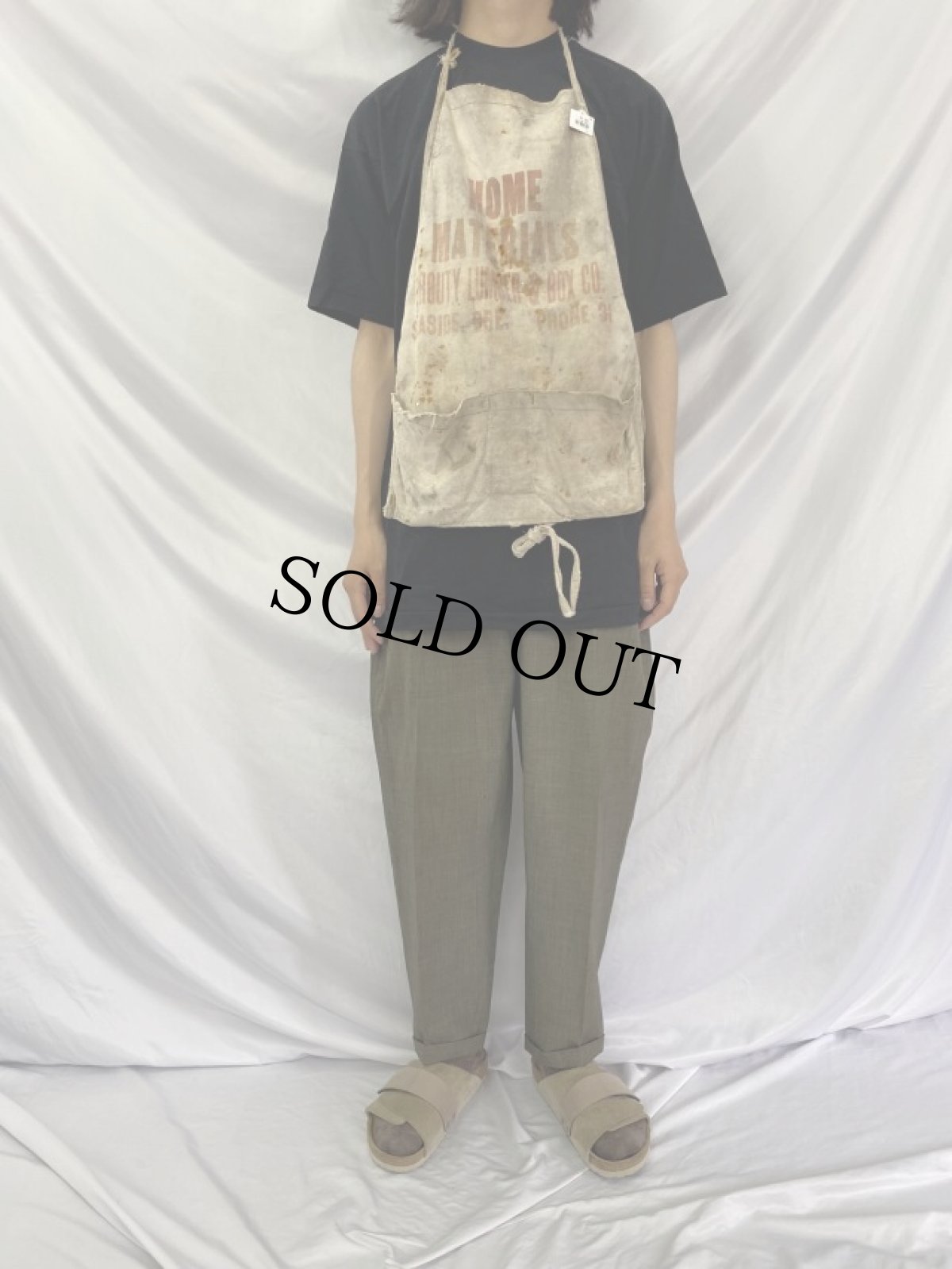 画像2: VINTAGE "HOME MATERIALS" エプロン (2)