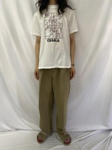 画像2: 90's USA製 "OSAKA" 路線図プリントTシャツ M (2)