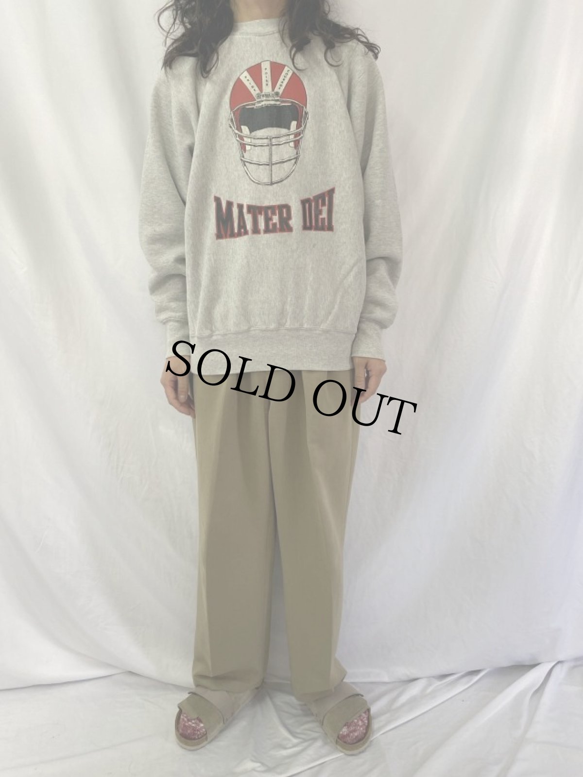 画像2: 90's SOFFE HEAVY SWEATS USA製 "MATER DEI" プリントスウェット XL (2)