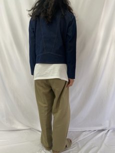 画像4: 70's レザー切り替えデニムジャケット (4)